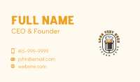 Beer Microphone Podcast Business Card Design