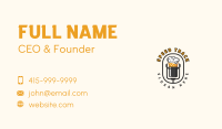 Beer Microphone Podcast Business Card