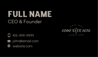 Ancient Gothic Wordmark Business Card