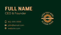 Wood Carpentry Tools Business Card
