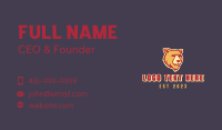 Wild Grizzly Bear Business Card Design