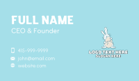 Egg Hug Easter Bunny Business Card