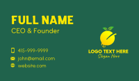 Organic Lemon Juice  Business Card