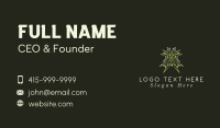 Green Leaf Human Business Card Design