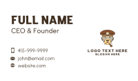 Dog Captain Mascot Business Card Design
