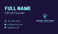 Tech Honeycomb Letter F Business Card