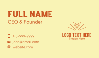 Rustic Business Card example 3