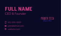 Night Club Business Card example 4
