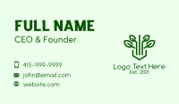 Green Herb Plant Business Card
