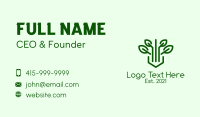 Green Herb Plant Business Card Design