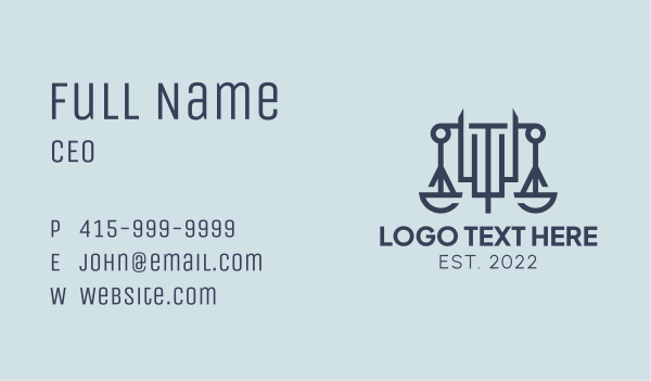 Real Estate Law  Business Card Design Image Preview