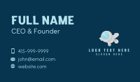 Floating Astronaut Mascot Business Card