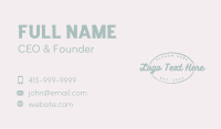 Dainty Pastry Shop Business Card