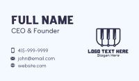 Online Piano Class Business Card Design