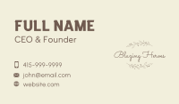 Premium Beauty Florist Business Card Image Preview