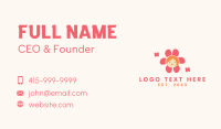 Flower Petal Kid Mascot Business Card