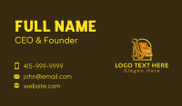 Gold Courier Truck Business Card