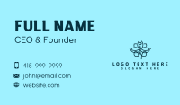 Monoline Yoga Flower Business Card