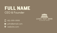 Greek Parthenon Tour Business Card