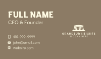 Greek Parthenon Tour Business Card Design