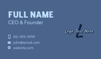 Generic Apparel Lettermark Business Card