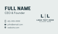 Professional Lettermark Business Business Card
