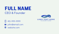 Gradient Blue Loop Business Card