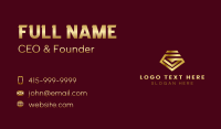 Luxury Shield Business Letter G Business Card