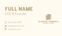 Vintage Feminine Boutique Letter B Business Card Image Preview