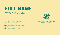 Digital Hashtag Symbol Business Card