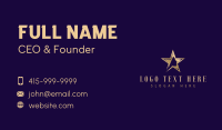 Elegant Star Beauty Business Card