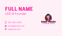 Female Gamer Stream Business Card