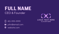 Purple Gradient Ampersand Business Card