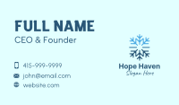 Snowflake Frost Cooling Business Card