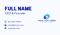 Broom Cleaning House Business Card