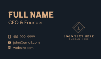 Elegant Cosmetic Lettermark Business Card