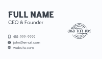 Casual Business Circle Business Card