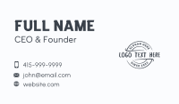 Bistro Business Card example 1