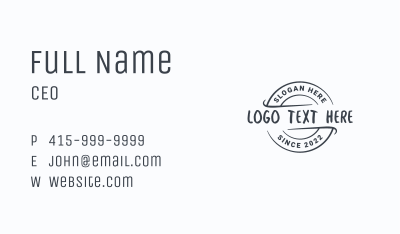 Casual Business Circle Business Card Image Preview