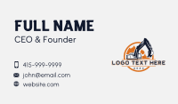 Excavator Machinery Backhoe Business Card