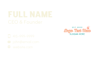 Happy Bee Wordmark Business Card