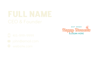 Happy Bee Wordmark Business Card Image Preview