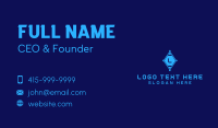 Diamond Tech Lettermark Business Card