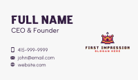 Pixel Royal Crown Business Card Image Preview