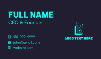 Cyan Business Card example 3