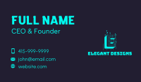 Web Circuit Letter Business Card