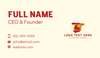 Spain Bull Flag Business Card