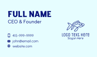 Blue Shark Monoline Business Card Design
