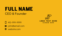 Black Monoline Toucan Business Card