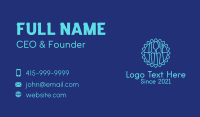 Blue Gear Restaurant  Business Card